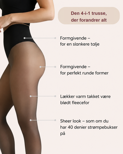 Shape & Warm™ Fleece Strømpebukser – Varm Shaping