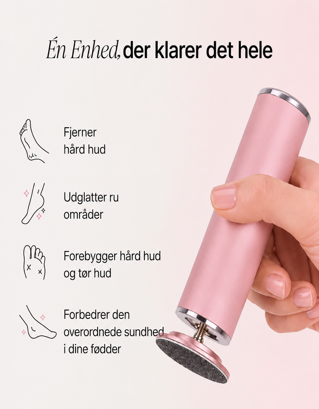 Velvyna PediSmooth™ Elektrisk Fodfil – Hård Hud
